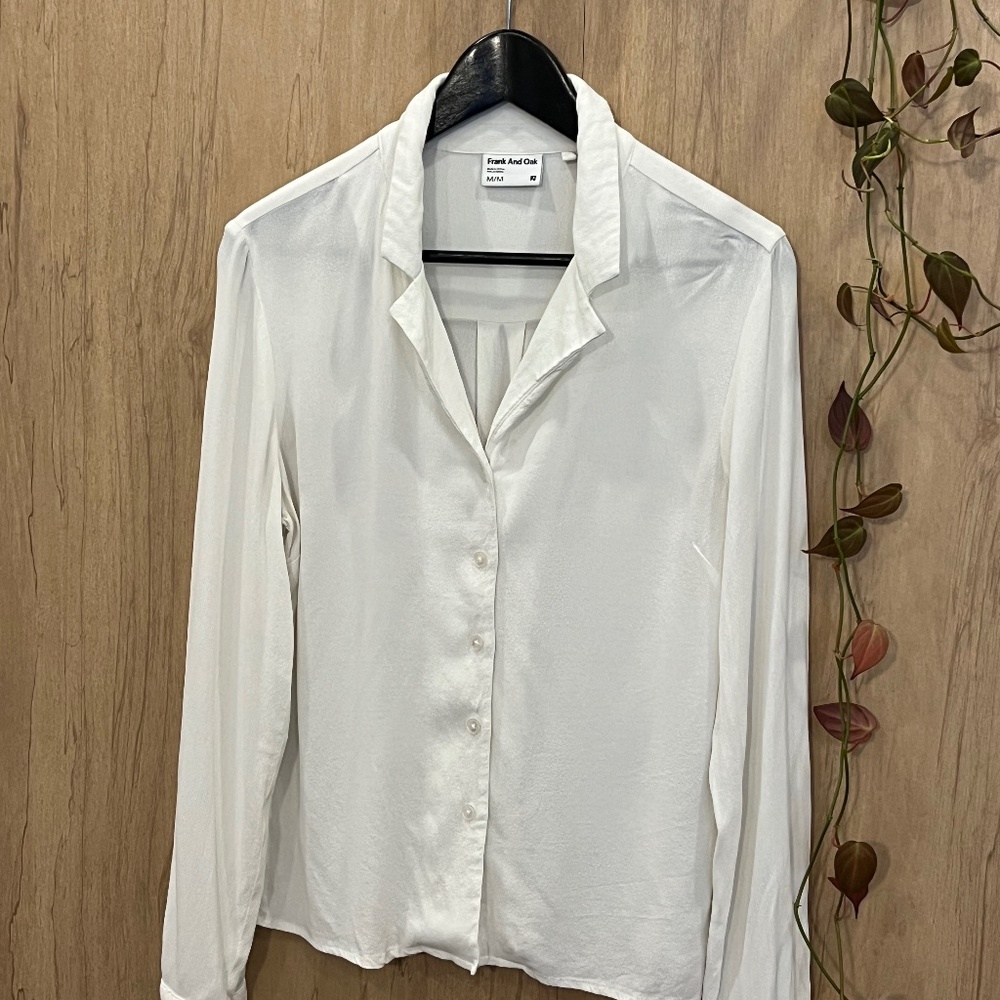 White button down